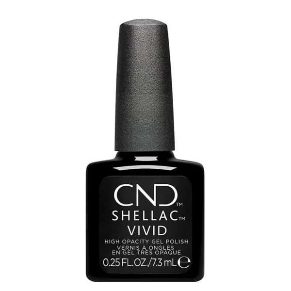 Cnd Shellac Vivid Black Tuxedo